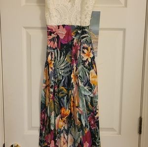 Cute and Flirty Hi-Lo Maxi Dress from Haute Monde Size S NWT